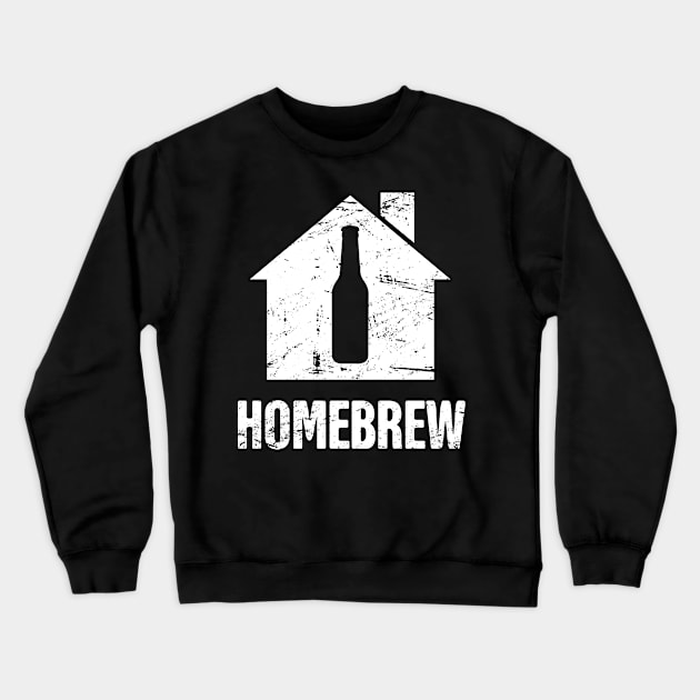 Funny Beer Home Brew Graphic Crewneck Sweatshirt by Wizardmode